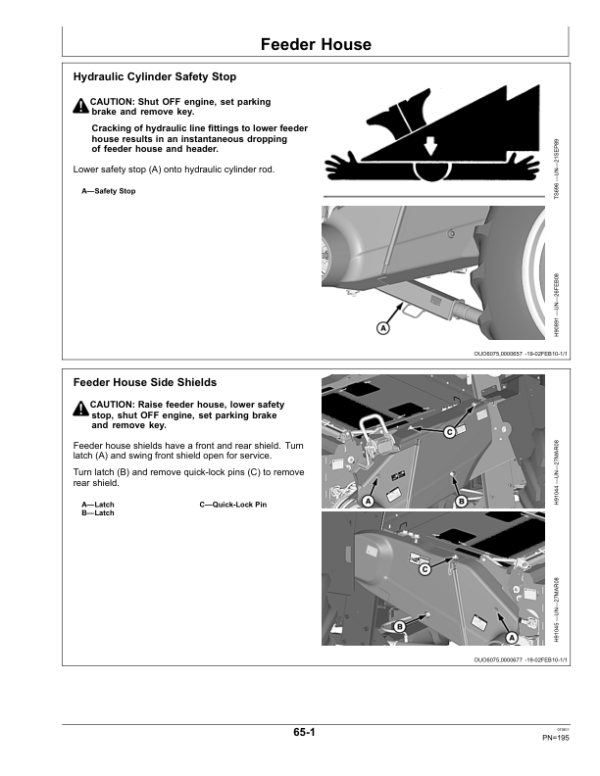 John Deere S660 Combine (745101-) Operator’s Manual (OMHXE29978) Workshop Guide
