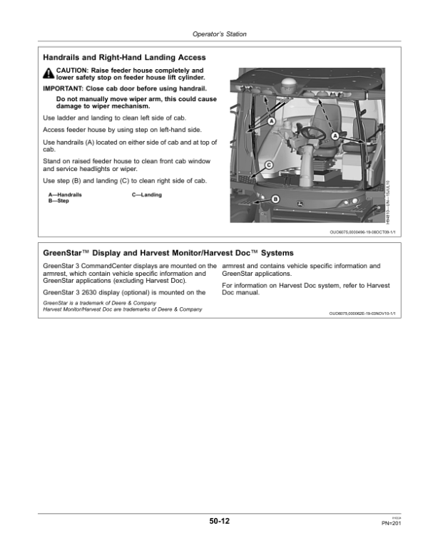 John Deere S660, S670, S680, S690 Combines Operator’s Manual (OMHXE51503) Workshop Guide
