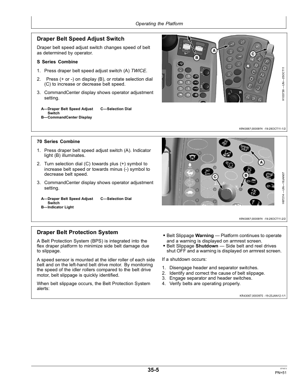 John Deere 600FD Series Flexible Draper Platforms North America (765001-775000) Operator’s Manual (OMHXE69592) Workshop Guide