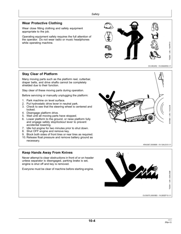 John Deere 600D Series Draper Platforms 625D, 630D, 635D & 640D North America (765001-775000) Operator’s Manual (OMHXE69599) Workshop Guide