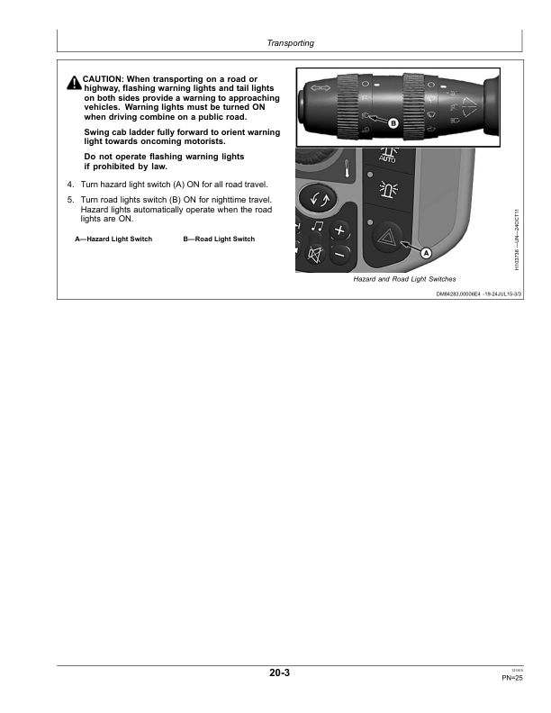 John Deere 612FC Folding Corn Head (785101-) Operator’s Manual (OMHXE91684) Workshop Guide