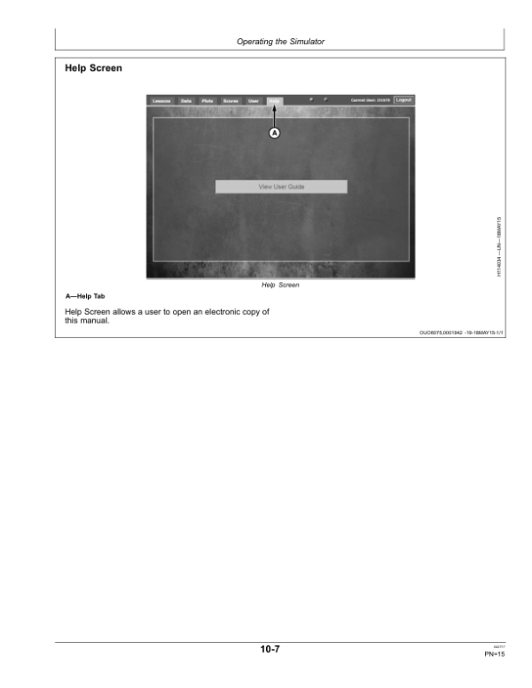 John Deere GoHarvest™ Premium Combine Simulator Operator’s Manual (OMHXE96540) Workshop Guide