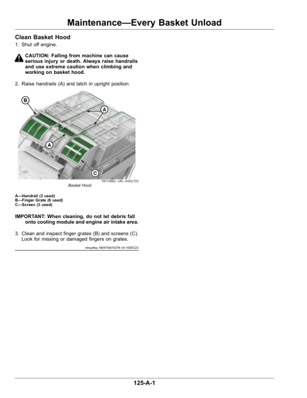 John Deere CP550 Cotton Picker (240001-250000) (Export) Operator’s Manual (OMKK111177) Workshop Guide