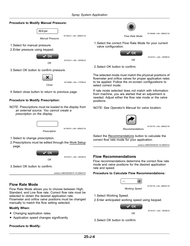 John Deere 400R, 408R, 410R, 412R, 600R, 612R, 616R Self-Propelled Sprayer/Spreader Operator’s Manual (OMKK122675) Workshop Guide