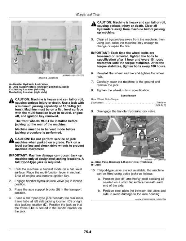 John Deere CP570 Cotton Picker Operator’s Manual (OMKK123924) Workshop Guide