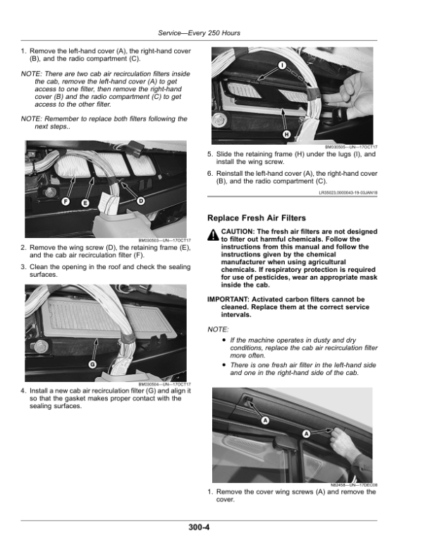 John Deere M4025 Self-Propelled Sprayer Without Solution/Spray System Operator’s Manual (OMKK126032) Workshop Guide