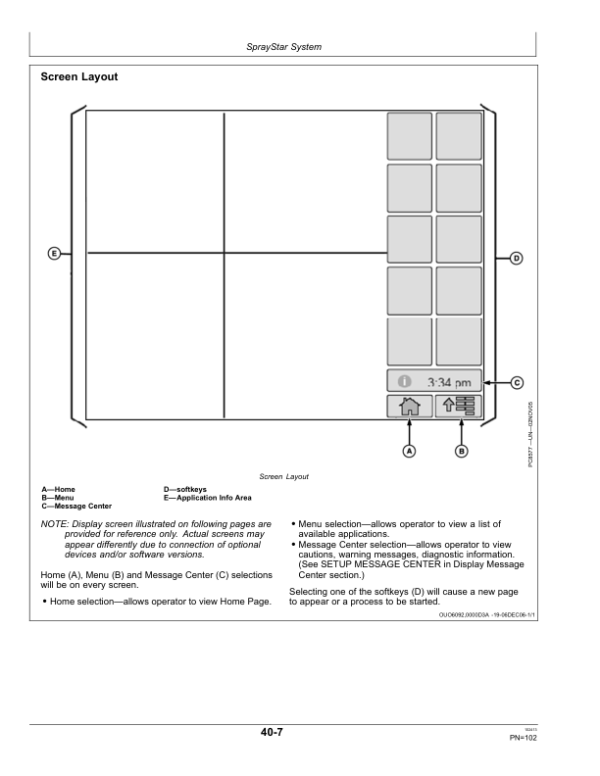 John Deere 4630 Self-Propelled Sprayers Export Edition (028001-033000) Operator’s Manual (OMKK13373) Workshop Guide