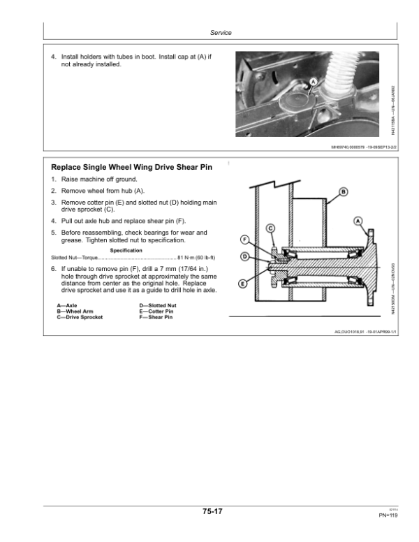 John Deere 455 Folding Grain Drills Operator’s Manual (OMKK15198) Workshop Guide