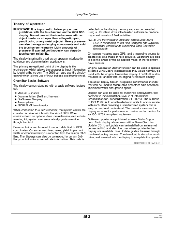 John Deere R4030 & R4038 Self-Propelled Sprayer/Spreader North America (006001- ) Operator’s Manual (OMKK21513) Workshop Guide
