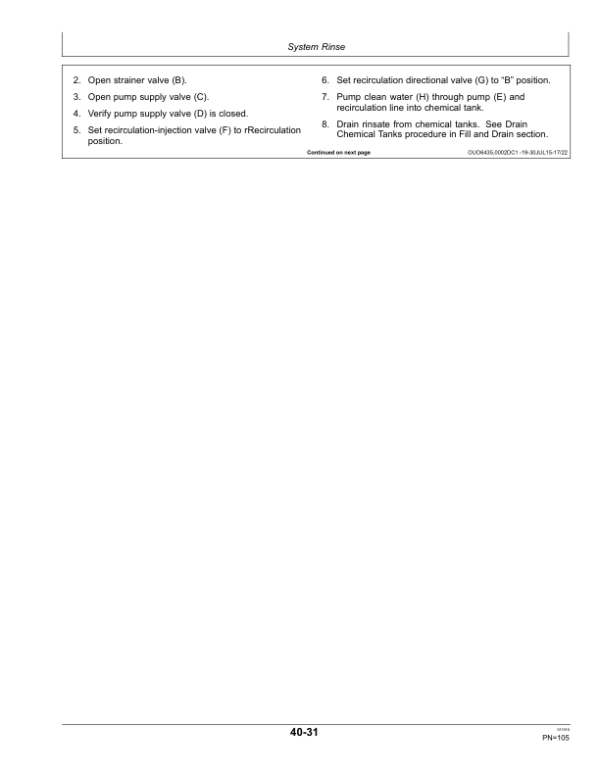 John Deere R4030, R4038 & 4045 Self-Propelled SprayersDirect Injection System North America Operator’s Manual (OMKK31379) Workshop Guide