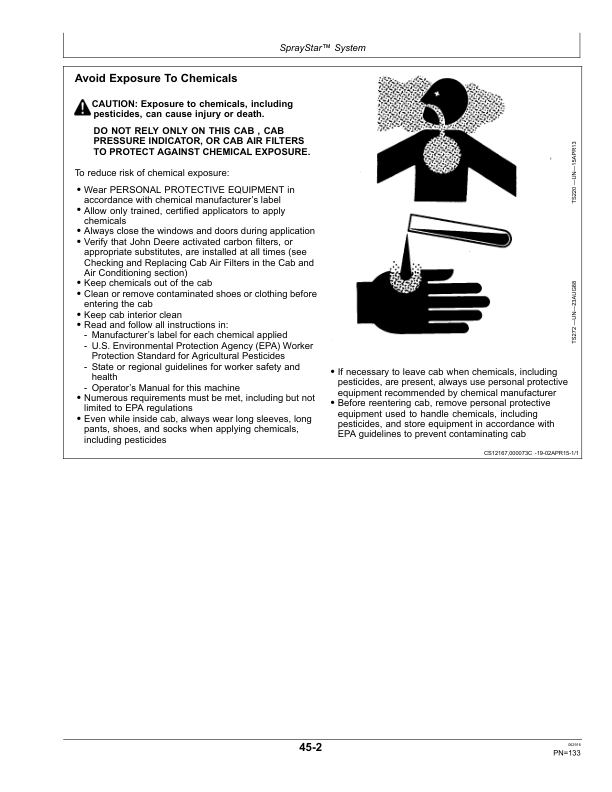 John Deere R4023 Self-Propelled Sprayers Operator’s Manual (OMKK32682) Workshop Guide