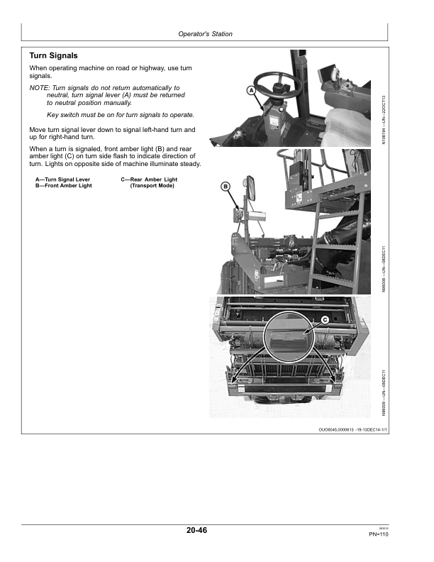 John Deere CP690 Cotton Picker (Export Edition) Operator’s Manual (OMKK33832) Workshop Guide