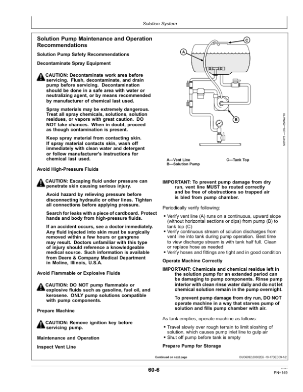 John Deere 4730 Self-Propelled Sprayers Operator’s Manual (OMKK36388) Workshop Guide