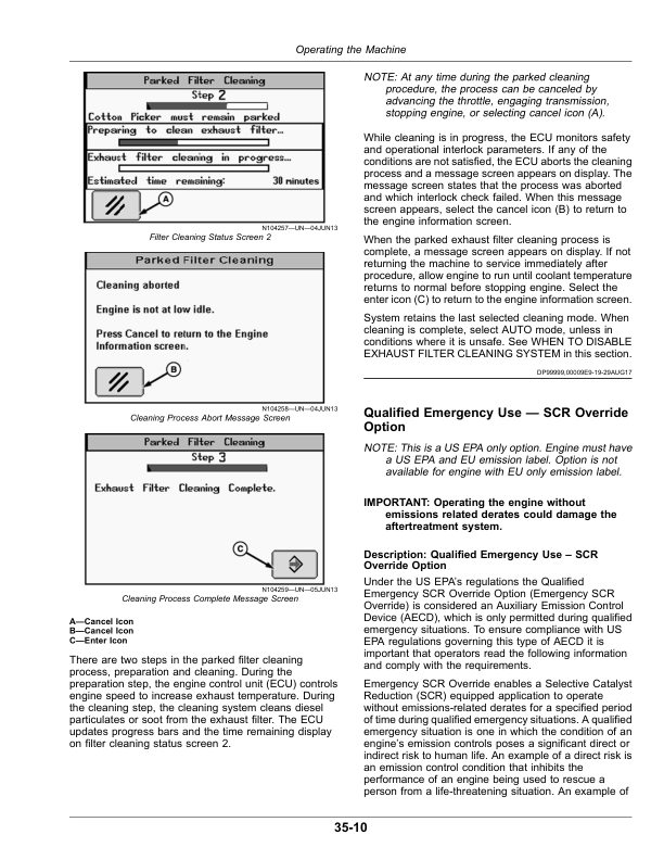 John Deere CP690 Cotton Pickers Operator’s Manual (OMKK41710) Workshop Guide