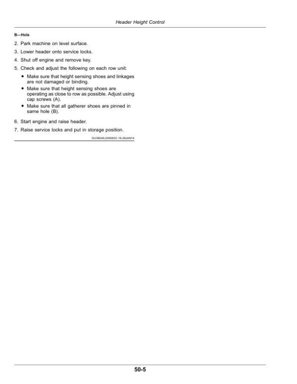 John Deere CS690 Cotton Strippers Operator’s Manual (OMKK50338) Workshop Guide