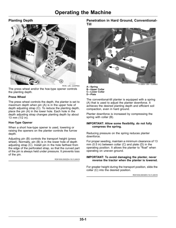John Deere MP25 Gen II Unit Planter Operator’s Manual (OMKK54005) Workshop Guide