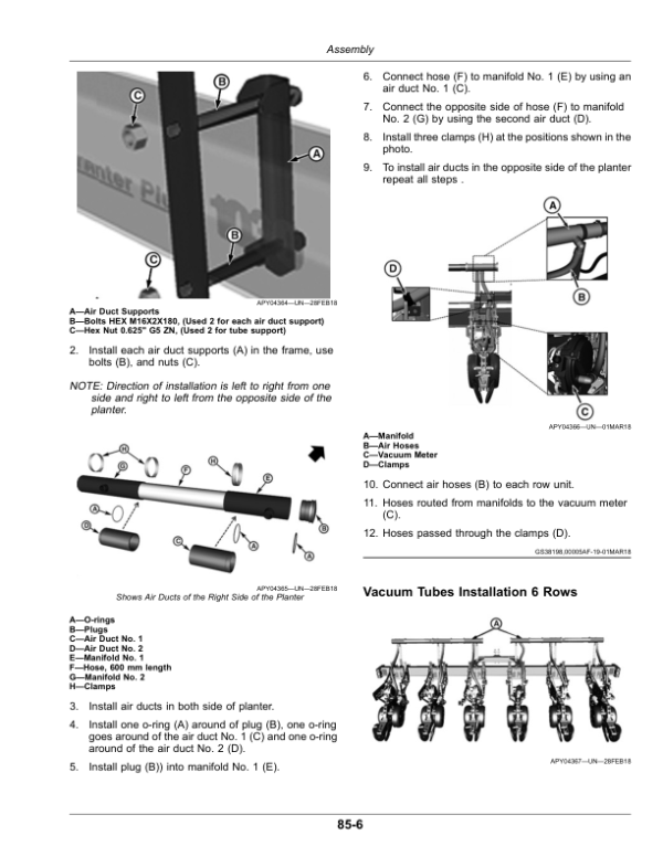 John Deere 1035 Integral Planter Operator’s Manual (OMKK54017) Workshop Guide