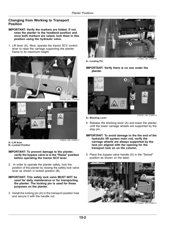 John Deere 1745 Drawn Rigid Frame MaxEmerge 5Planters Operator’s Manual (OMKK54031) Workshop Guide