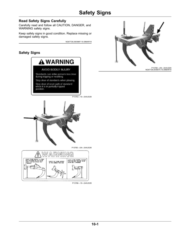 John Deere 913 V-Ripper Operator’s Manual (OMKK54101) Workshop Guide
