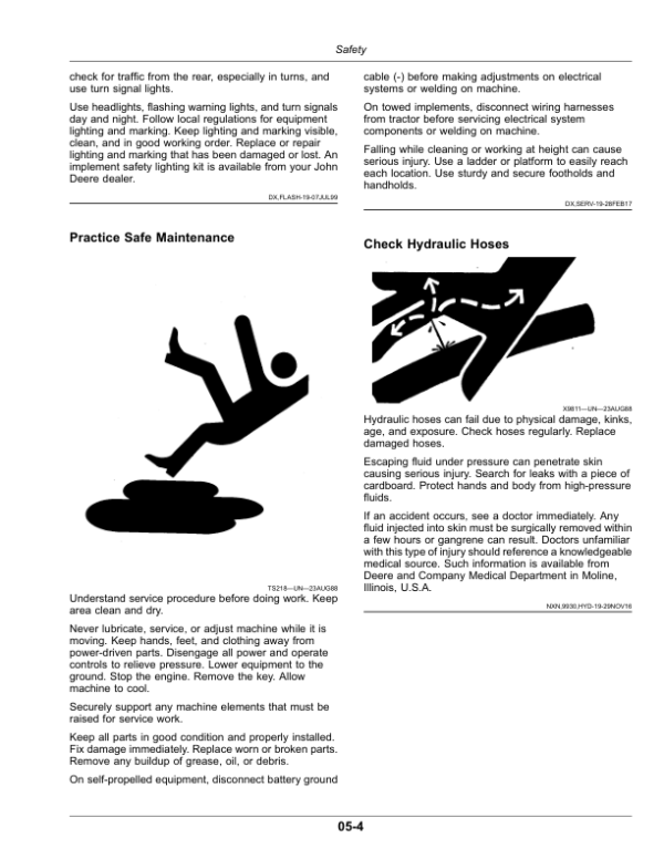 John Deere 975 Integral Reversible In Furrow Moldboard Plows Operator’s Manual (OMKK54132) Workshop Guide
