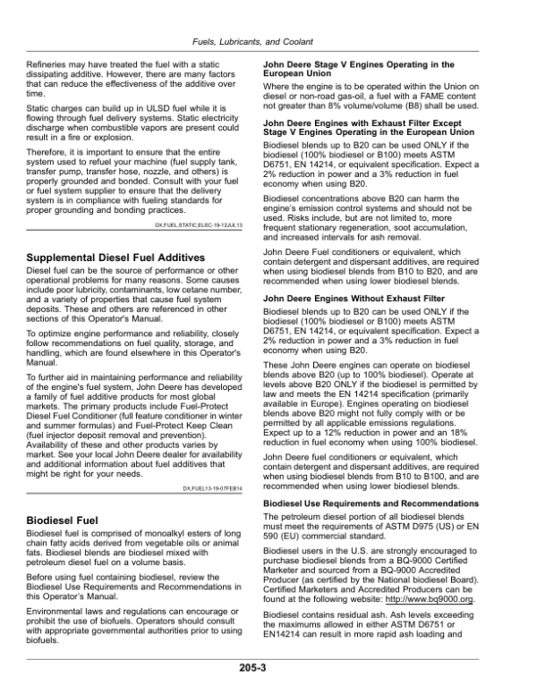 John Deere M4025 Self-Propelled Sprayer (190000-) (Worldwide) Operator’s Manual (OMKK57228) Workshop Guide