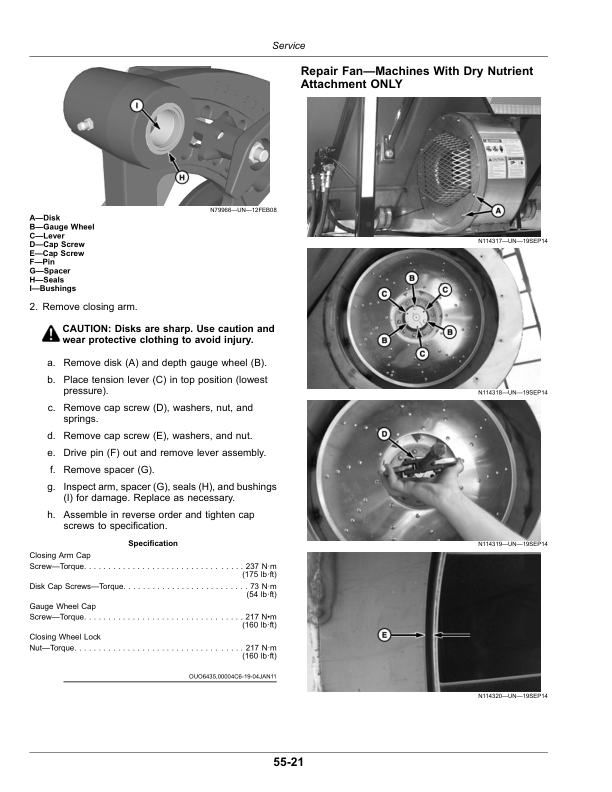 John Deere 2510H High-Speed Applicator Operator’s Manual (OMKK60492) Workshop Guide