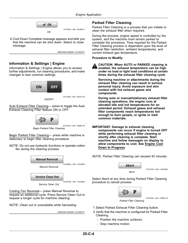 John Deere CS770 Cotton Stripper (210001-230000) (North American) Operator’s Manual (OMKK69786) Workshop Guide