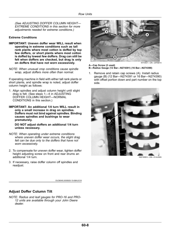 John Deere CP690 Cotton Picker (085001-) Operator’s Manual (OMKK76080) Workshop Guide