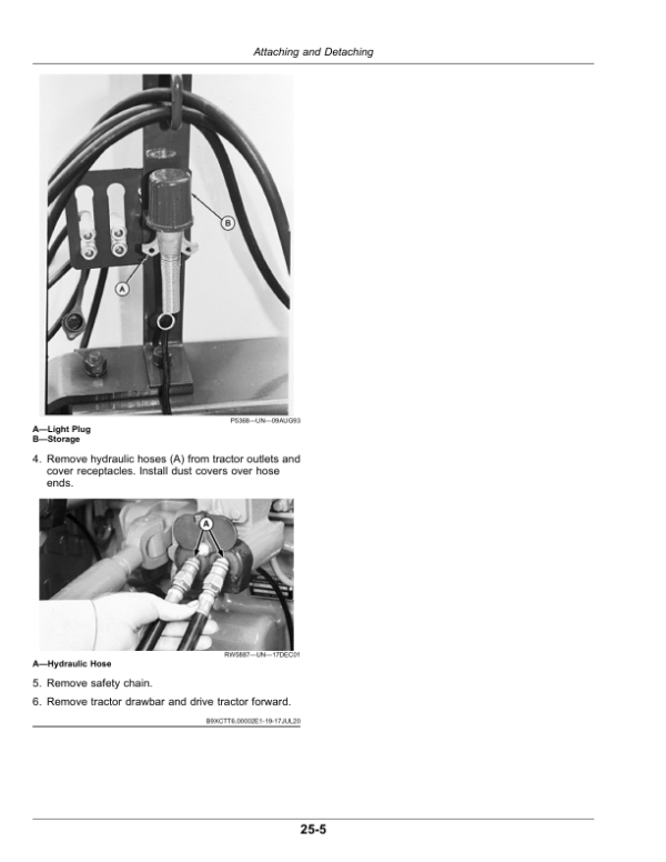 John Deere 670 Disk Harrow, Offset, with Wheels (MY2020) Operator’s Manual (OMKK76632) Workshop Guide
