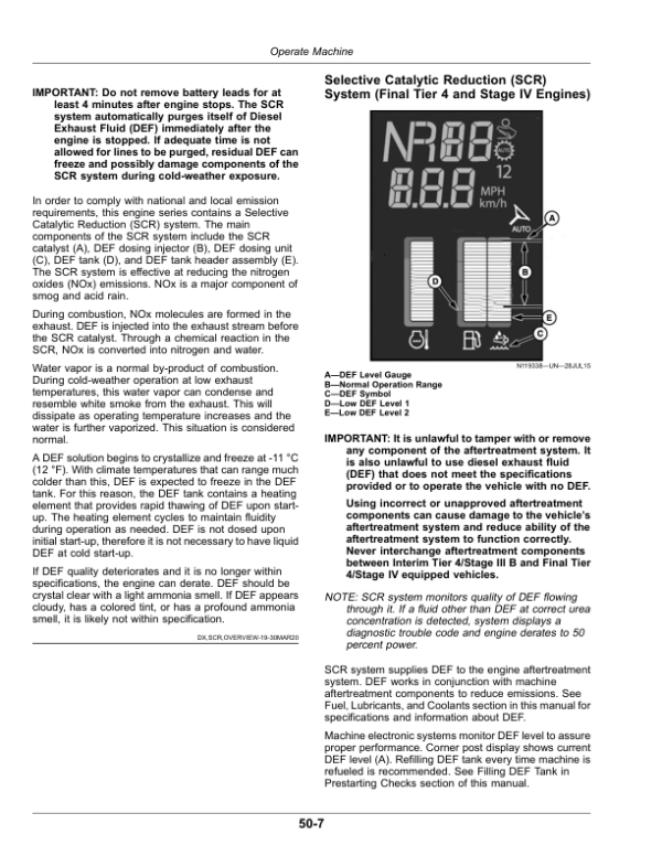 John Deere F4365 Nutrient Applicator (210001-) (North America) Operator’s Manual (OMKK81379) Workshop Guide