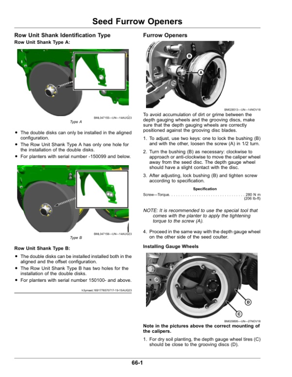 John Deere 2100 Series Planters (140100 – ) Operator’s Manual (OMKK85920) Workshop Guide