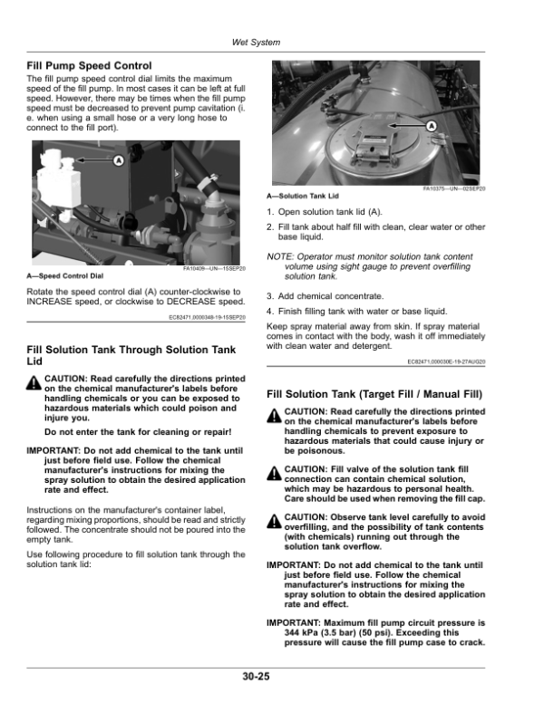 John Deere LS20 Liquid System (220001-) (North American) Operator’s Manual (OMKK90777) Workshop Guide