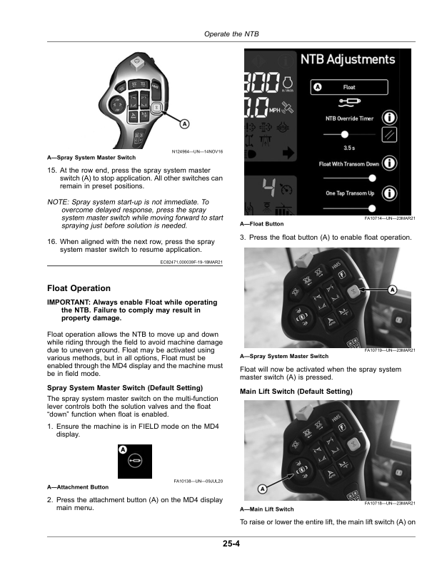 John Deere Nitrogen Tool Bar (230001-) (North American) Operator’s Manual (OMKK94489) Workshop Guide