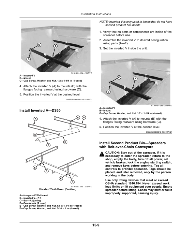 John Deere DS20, DS30 Dry Spinner Spreader (North American) Operator’s Manual (OMKK96022) Workshop Guide