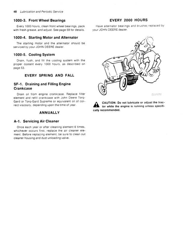 John Deere 830 Utility Tractor Operator’s Manual (OML29383) Workshop Guide