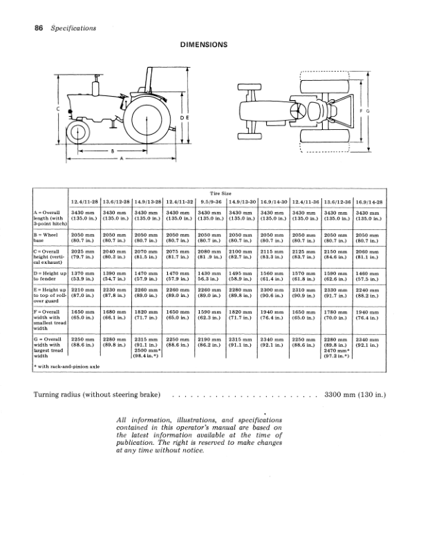 John Deere 1020, 1120, 1630 Tractors Operator’s Manual (OML29423) Workshop Guide