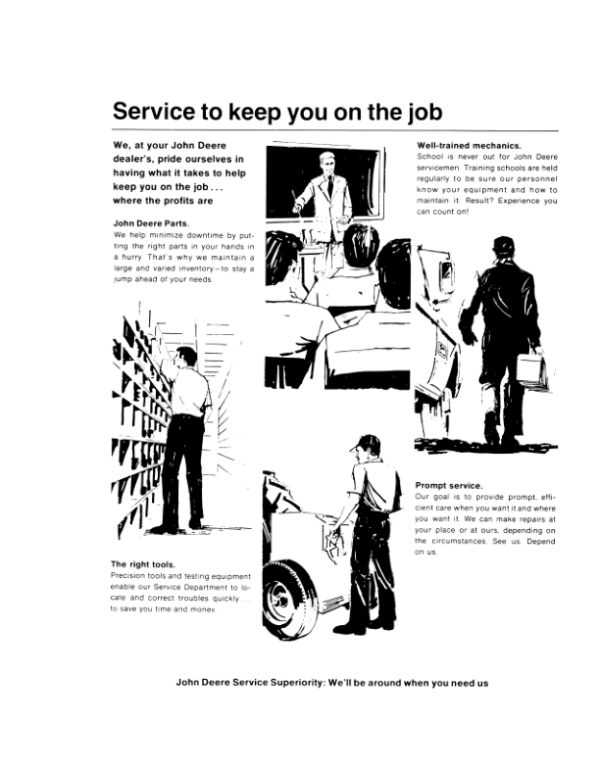 John Deere 1030, 1130, 1630 Tractors Operator’s Manual (OML31450) Workshop Guide