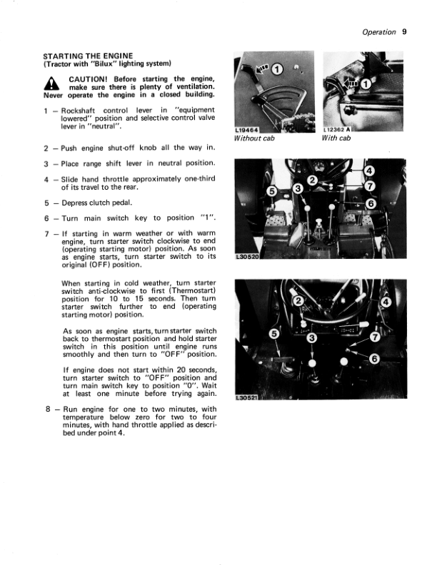 John Deere 2140 Tractor (-429999) Operator’s Manual (OML34755) Workshop Guide