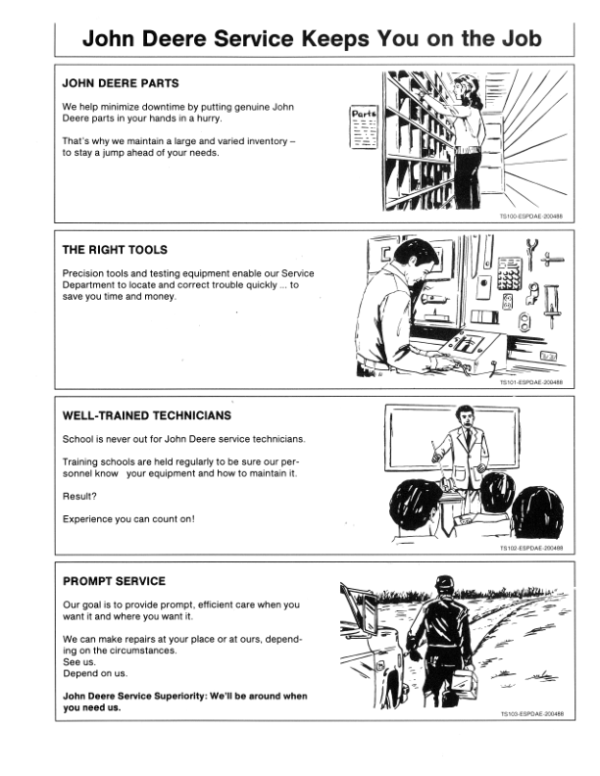 John Deere 2250, 2450 & 2650 Tractors Operator’s Manual (OML60031) Workshop Guide