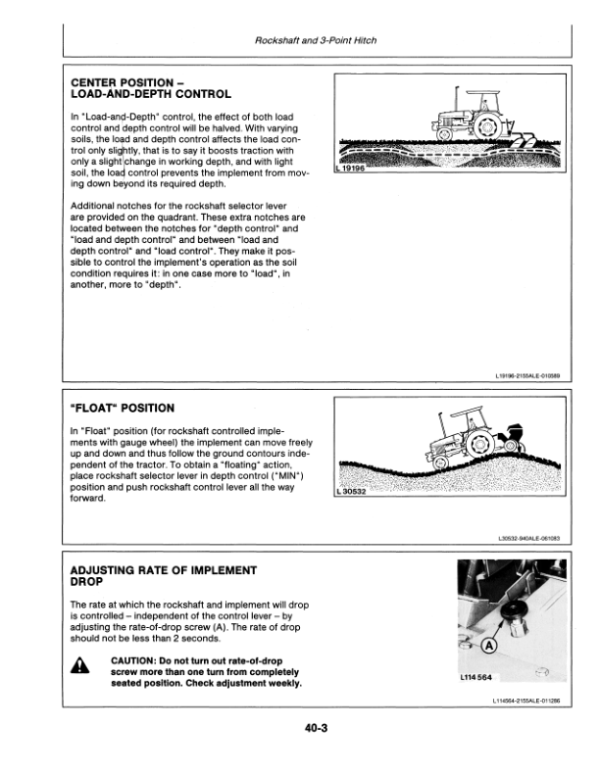 John Deere 2155 (62000L-) 2355N Tractors (FWD) Operator’s Manual (OML61595) Workshop Guide