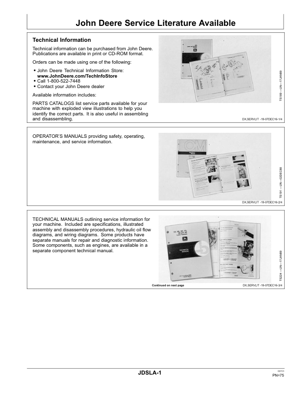 John Deere 772 Rotary Harvesting Unit (North America) Operator’s Manual (OMLCA123542) Workshop Guide