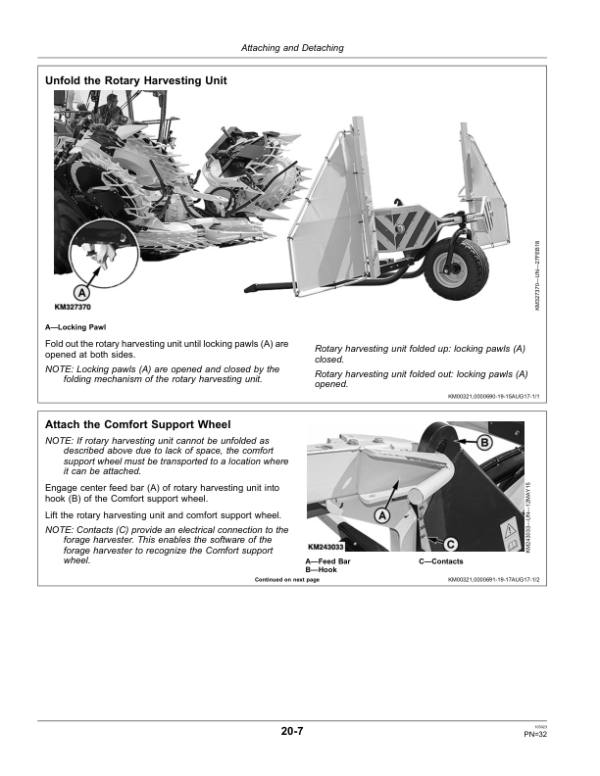 John Deere Comfort Support Wheel 400F, 400FSB (European Edition) Operator’s Manual (OMLCA138605) Workshop Guide
