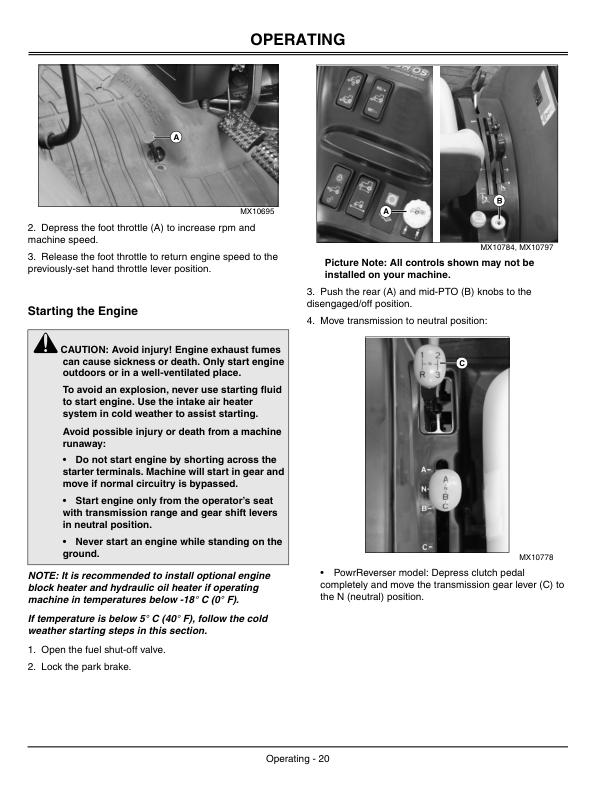 John Deere Compact Utility Tractors 4610, 4710 Operator’s Manual (OMLVU13212) Workshop Guide