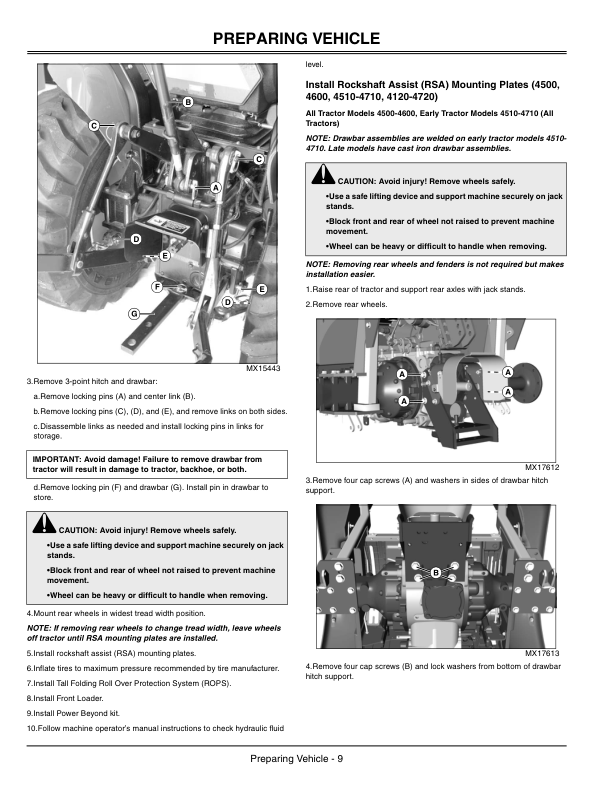 John Deere 447 & 448 Backhoe Operator’s Manual (OMLVU16563) Workshop Guide
