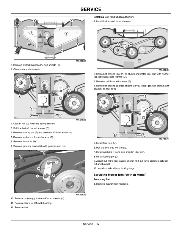 John Deere Mid-Mount Mower 60-In (030001-), 72-In (LC320001-); 72-In (MC010001-) 7-Iron Operator’s Manual (OMLVU16869) Workshop Guide