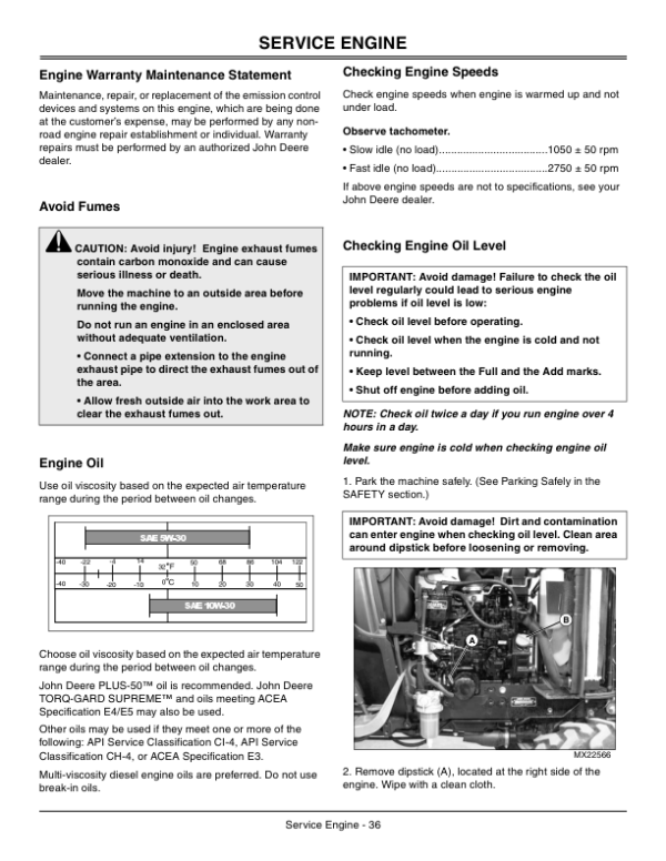 John Deere 2520 Compact Utility Tractor (106001-) Operator’s Manual (OMLVU18901) Workshop Guide