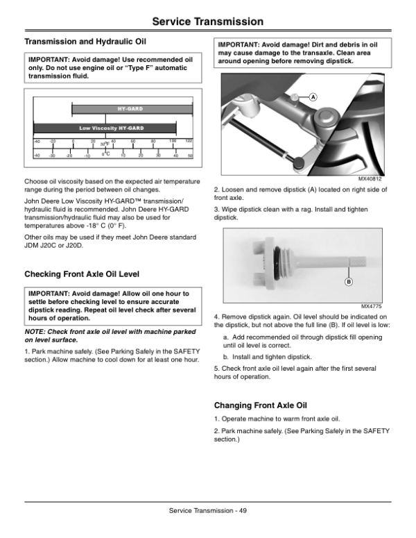 John Deere 3032E & 3038E Compact Utility Tractors (North American) (010001-609999) Operator’s Manual (OMLVU20279) Workshop Guide
