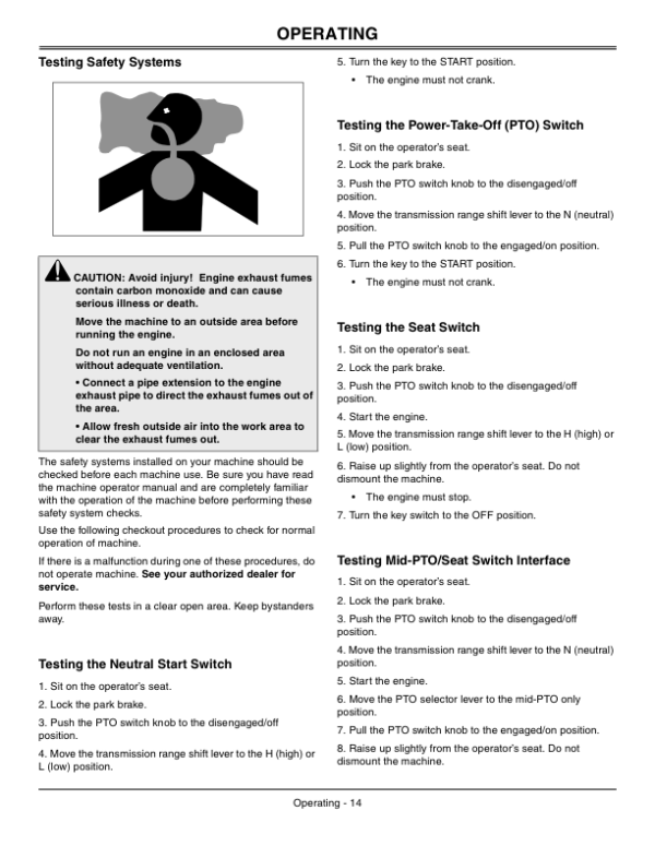 John Deere 2520 Compact Utiltiy Tractor (400001-) Operator’s Manual (OMLVU20933) Workshop Guide