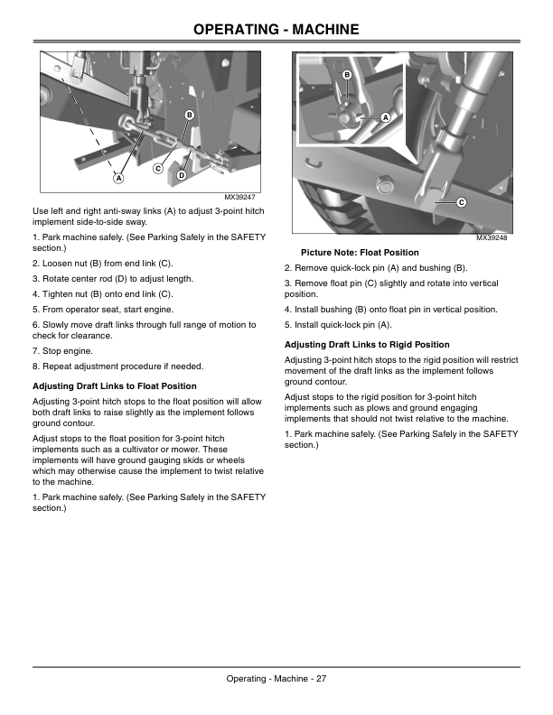 John Deere 110 Tractor Loader Backhoe (710000-) Operator’s Manual (OMLVU20936) Workshop Guide