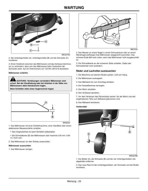 John Deere 72 Inch 7 Iron Mid-Mount Mower Operator’s Manual (OMLVU23070) Workshop Guide
